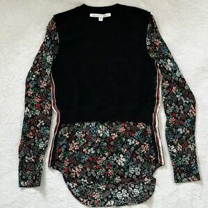 Veronica Beard | Cashmere Floral Print Blouse | Size XS